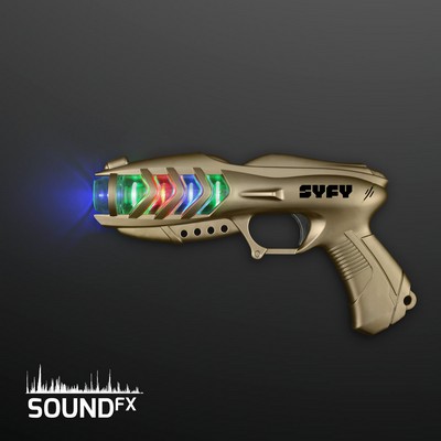 Light Blaster Space Gun, Spinning Toy with Sound - PRINTED