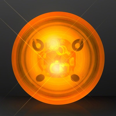 1.8" Blinky Orange Rubber Bounce Ball, Impact Activated LED - BLANK