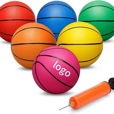 6" PVC Thick Tossing Basketball Themed Toy Ball
