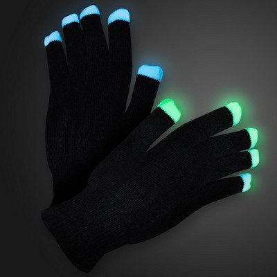 Light Up Black Gloves - BLANK