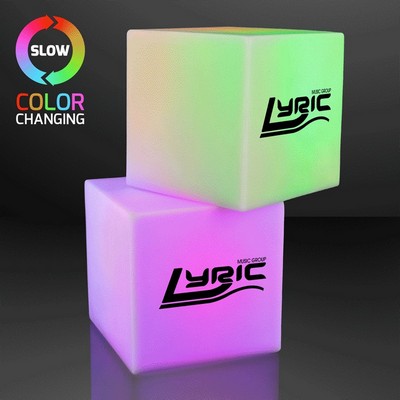 2.75" Light Deco Cube with Color Change LEDs - PRINTED