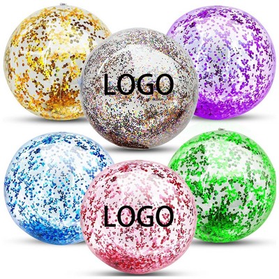 Inflatable Glitter Beach Ball