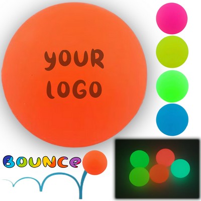 Custom 2" Luminous Bouncy Ball Kids Toy